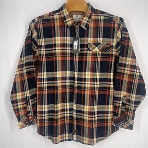 Legendary Whitetails Buck Camp NWT Multicolor‎ Plaid Flannel Shirt Men's Size L